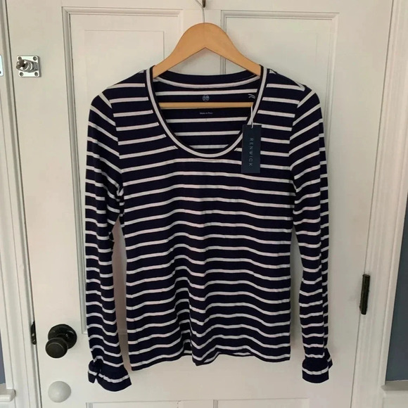 Renwick Tops - Women’s Renwick Golf Striped Long Sleeve Shirt Size Small NWT